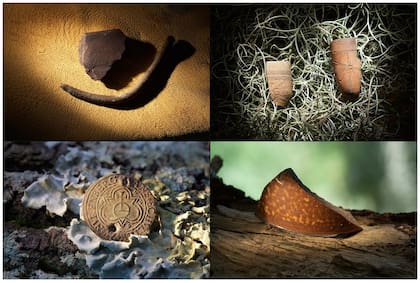 Algunos de los objetos encontrados en las excavaciones de la zona de Hatteras