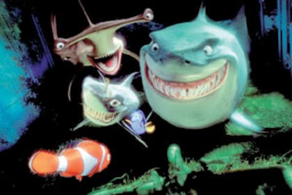 Algunos de los personajes de <I>Buscando a Nemo, </I> la última película de Pixar