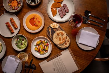 Algunos de los platos de la carta de primavera