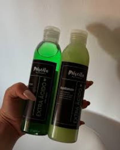 Algunos de los productos de Priscila Alisados