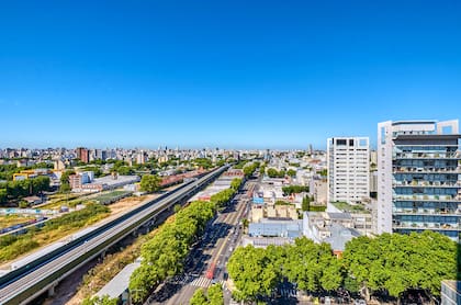 Algunos departamentos cuentan con vista al río.