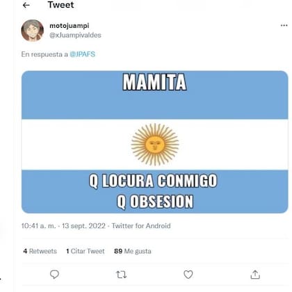 Algunos entendieron el mensaje de Acquaviva como motivado por una obsesión del tuitero con la Argentina