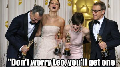 Algunos ganadores del Oscar se ríen de Leo