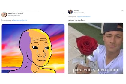 Algunos memes de los usuarios en respuesta a la foto de Messi y Jon Snow