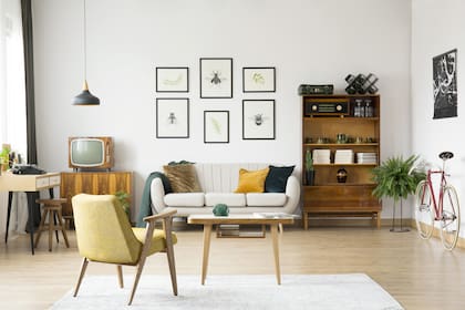 Algunos muebles pueden ser realmente antiguos o heredados y otros ser nuevos pero con un diseño retro