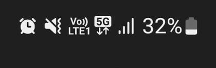 Algunos s ya ven el logo que avisa que ya cuentan con conexión 5G en sus teléfonos