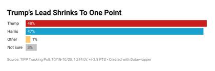 Algunos sondeos anticipan un triunfo de Trump sobre Harris