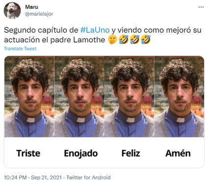 Algunos usuarios de Twitter señalaron una subjetiva falta de expresividad en las actuaciones de Lamothe.