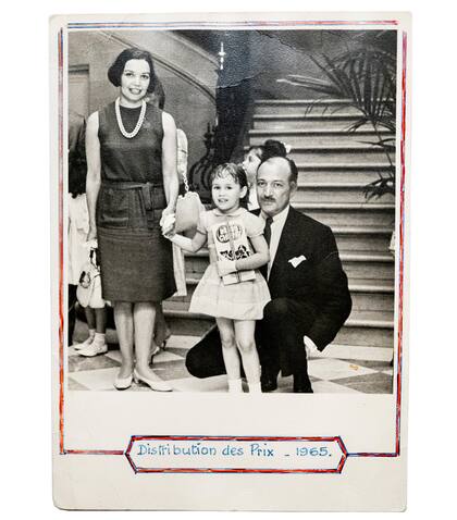 Alice Mason y su hija Dominique y Francis Richard en 1965