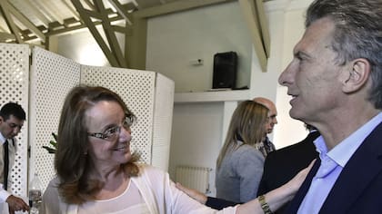 Alicia Kirchner y Macri, en una reunión en la quinta de Olivos