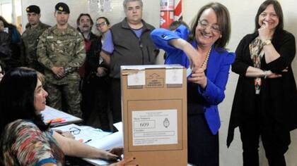 Alicia votó en Río Gallegos