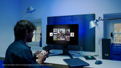 Alienware presentó Concept Nyx, un prototipo de un dispositivo que permite usar juegos multiusuario con la red Wi-Fi doméstica