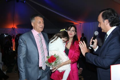 Alina, la única hija en común de la pareja, también participó de la ceremonia