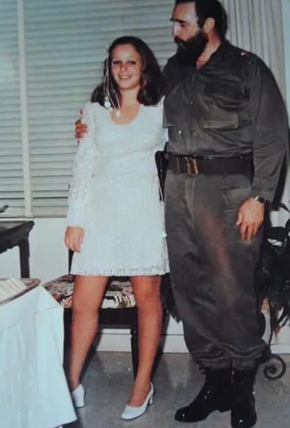 Alina y su padre Fidel Castro
