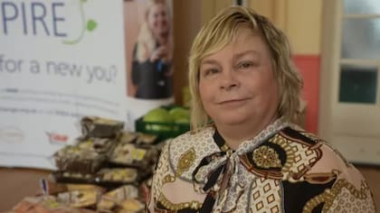 Alison Trevellion, de 55 años, depende de esta ayuda para llegar a fin de mes