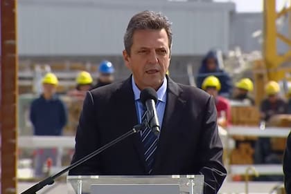  Sergio Massa anunció un alivio fiscal para la construcción (Foto: Captura de video)