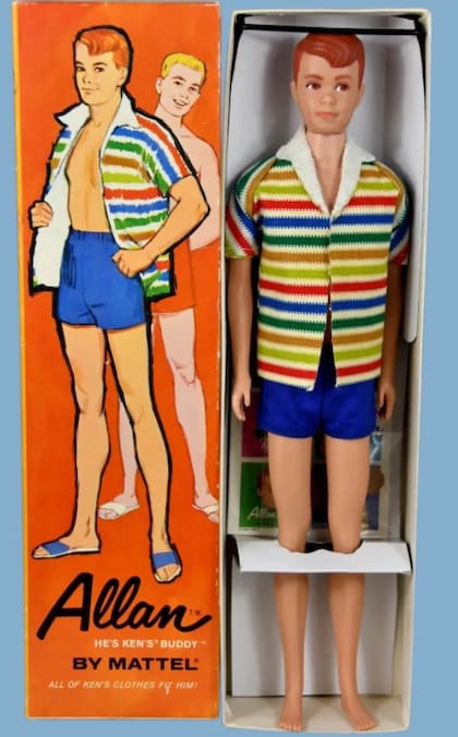 Allan fue creado por Mattel y comercializado con el título de “el amigo de Ken”