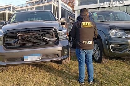 allanamiento en una concesionaria de Pilar