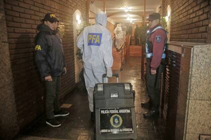 Los peritajes en la escena del doble crimen, ocurrido en Belgrano el 4 de junio de 2018