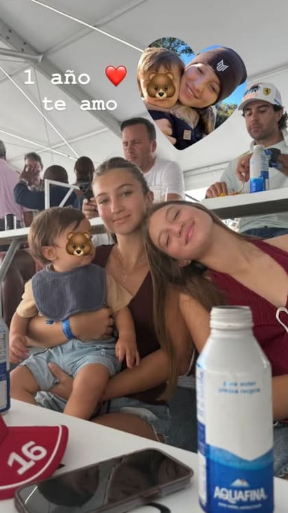 Allegra también le dedicó un saludo a su hermanito por su primer año (Foto: Instagram @cubero.allegra)