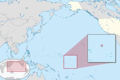 Allí se ubica la Isla Howland