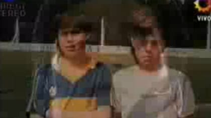 Almeyda con la camiseta de Boca