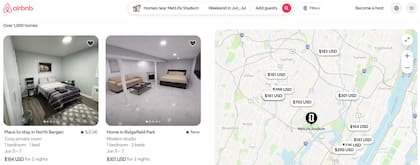 Alojamientos en Nueva Jersey para el Mundial 2026 incrementan sus precios para la final del Mundial 2026 (Airbnb)