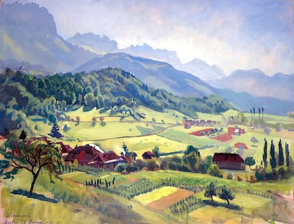 Alpes de Saboya sobre Annecy, Zinaida Serebryakova (1933)