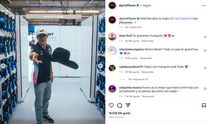 Alpine también se sumó a las publicaciones de cowboys