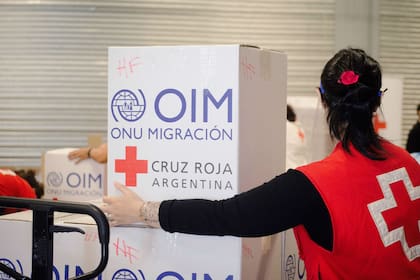 Todos los días, alrededor de 20 voluntarios de la Cruz Roja, trabajan en el Movistar Arena 