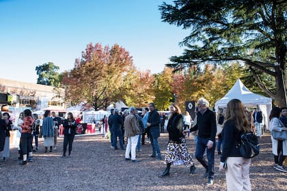 Alrededor del patio central, food trucks, stands de diseño, el auditorio de Living Academy y la calle de los sponsors.