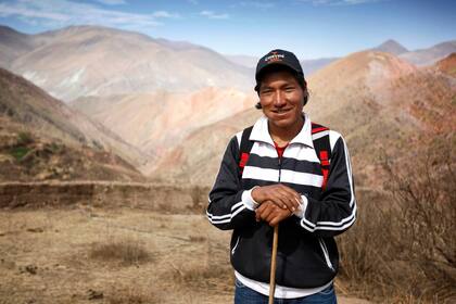 Alta militancia. Sergio Ramos es kirchnerista y lo más parecido a un militante político que hay en Chiyayoc. Él organizó la visita del intendente de Iruya, que subió a pie cuando todavía era candidato