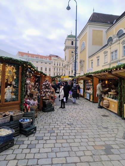 Altwiener Christkindlmarkt en Freyung. Foto: Mariana Kratochwil