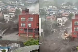 El impactante alud de barro en Japón que dejó dos muertos y al menos 20 desaparecidos