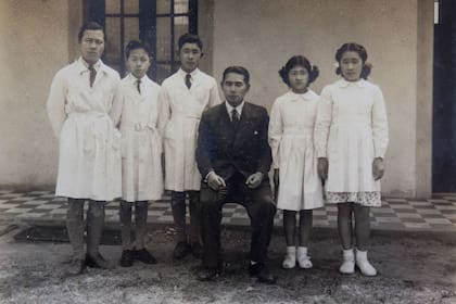 Alumnos de la escuela japonesa de Escobar
