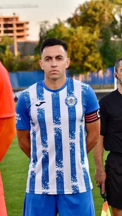 Alvaro Bely Medina, como capitán del Balti FC de Moldavia