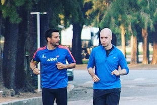 Álvaro García Resta y Horacio Rodríguez Larreta comparten su pasión por el running todas las mañanas