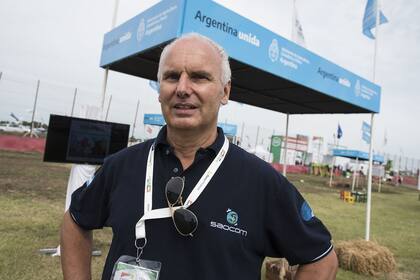 Alvaro Soldano, de la Conae, durante la última edición de Expoagro