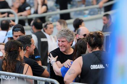 Amado Boudou, durante el acto de Cristina Kirchner en el estadio Diego Armando Maradona