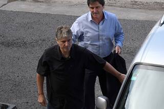 Amado Boudou pasó por Comodoro Py para notificarse de su excarcelación