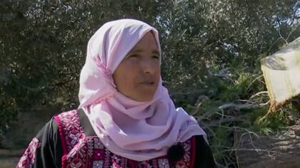 Amal Awad asegura que el ejército israelí demolió una de las habitaciones de su casa hace unos años.