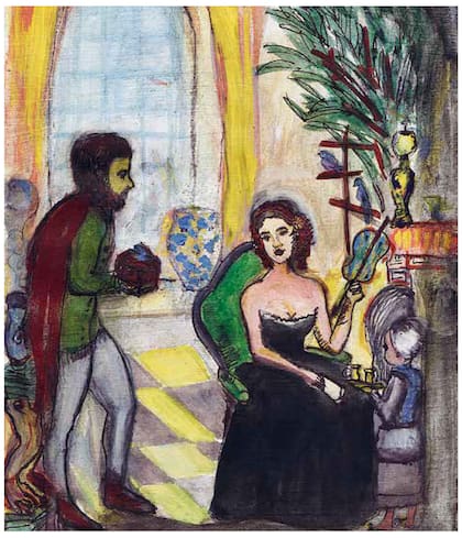 Amalia, el personaje de la novela de José Mármol, retratada por María Pinto