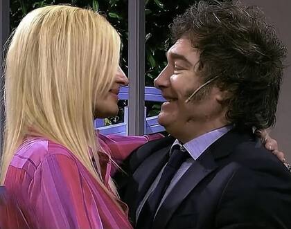 Amalia Yuyito González y Javier Milei, el día en que el Presidente fue entrevistado por la conductora