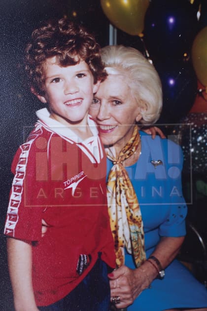 Amalita y Marcos Ferrari, el mayor de los hijos de Bárbara, cuando cumplía 6 años.
