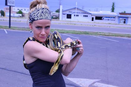 Amanda, en una producción de fotos que realizó para un evento en el que participó en 2012