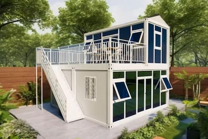 Amazon vende una casa prefabricada de dos pisos por menos de US$50 mil (ARCHIVO-Amazon/SEQ)