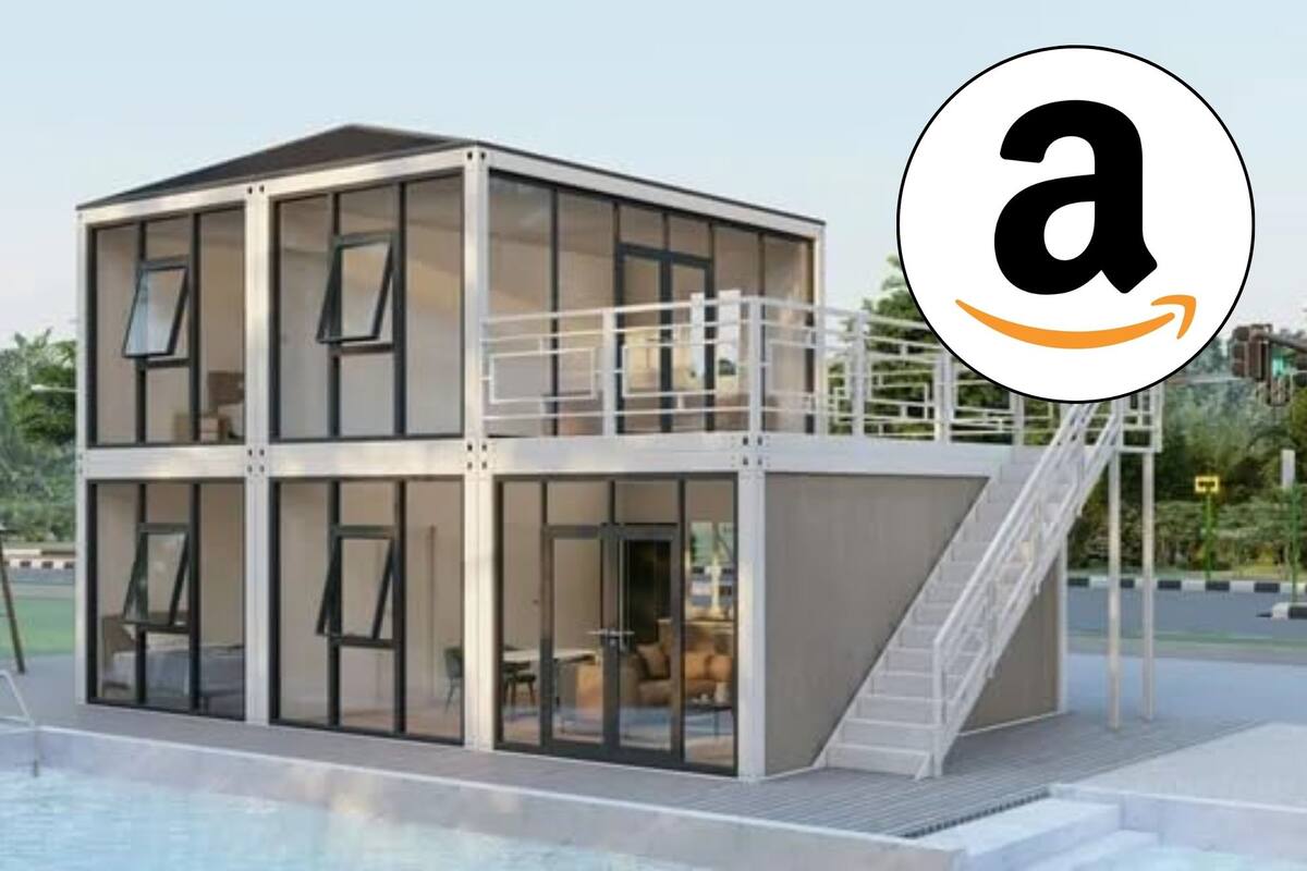 Vivienda Móvil de Amazon: La Casa Prefabricada por Menos de $50,000 con Balcon y Amueblada