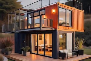 Amazon tiene la "mini mansión" por menos de US$50 mil: así es la casa prefabricada de dos pisos y con terraza