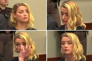La reacción de Amber Heard al escuchar el fallo que confirmó que difamó a Johnny Depp