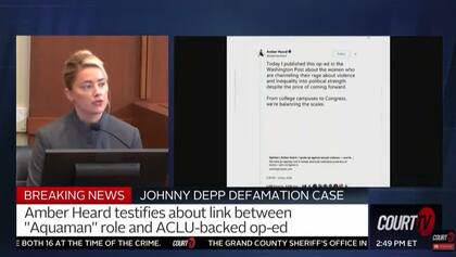Amber Heard compartió en su cuenta de Twitter la nota de opinión que publicó en The Washington Post